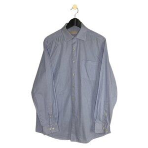 MICHAEL Michael Kors Button Down Dress Shirt Mens 16 32/33 Slim Fit Long Sleeve